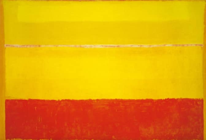 Mark Rothko Untitled 1952 -1953 olio su tela cm 299, 5 x 442,5 Bilbao, Guggenheim Museum Bilbao, Cat. Rais. n. 483 Image © FMGB Guggenheim Bilbao Museoa, photo Erika Barahona